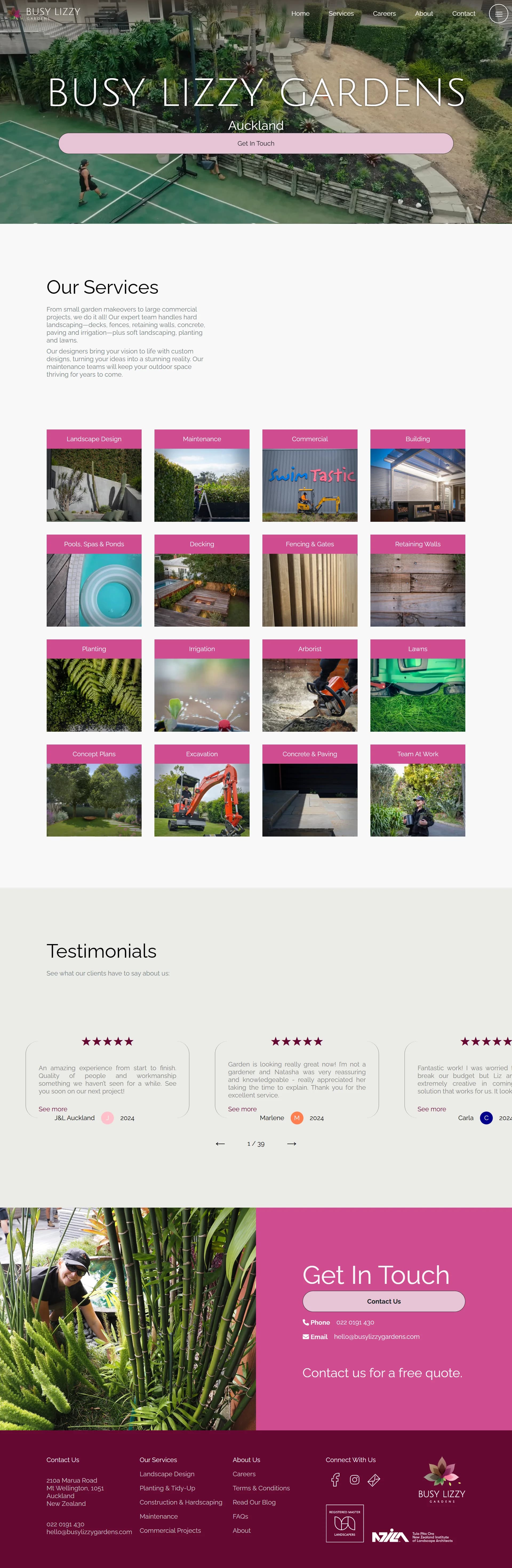 Garden Landing Page